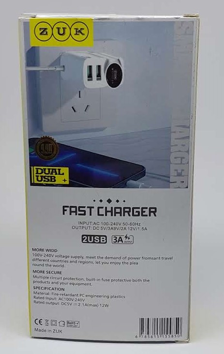 ZUK Type C 2 USB charger