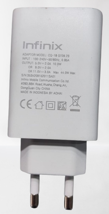 infinix flash charge adapter power 44w
