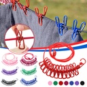 Portable Clothing clothesline with 12 clips