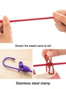 Portable Clothing clothesline with 12 clips