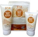 BNB Brightening Glow Kit Rice Scrub Face Wash + Mask (Pack Of 3)