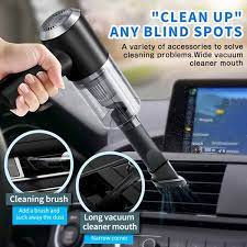 Powerful Rechargeable Cordless 2-in-1 Handheld Vacuum Cleaner with LED Light - Ultimate Cleaning Tool for Car, Sofa, Carpet,