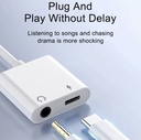 GAMING ADOPTER C TYPE CONNECTOR TWO IN ONE C TYPE PLUS 3.5mm 2 IN 1 HEADPHONE for All ANDROID CONVERTER