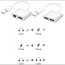 GAMING ADOPTER C TYPE CONNECTOR TWO IN ONE C TYPE PLUS 3.5mm 2 IN 1 HEADPHONE for All ANDROID CONVERTER