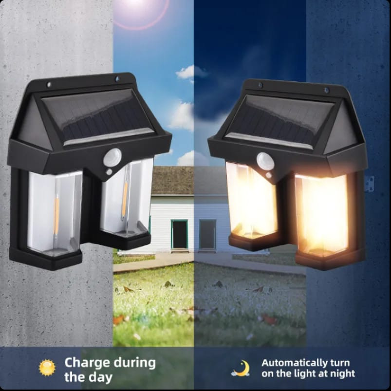 LED Solar Wall Lamp Outdoor Waterproof Up And Down Luminous Lighting Garden Decoration Solar Lights Stairs Fence Sunlight Lamp