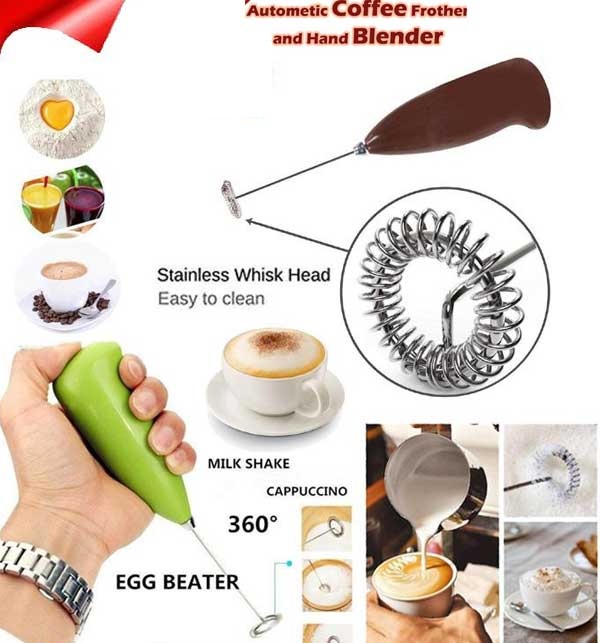[30015] Electric Handheld Milk Coffee and Egg Mixture Beater Handy cell operator
