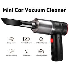 [30063] Powerful Rechargeable Cordless 2-in-1 Handheld Vacuum Cleaner with LED Light - Ultimate Cleaning Tool for Car, Sofa, Carpet,